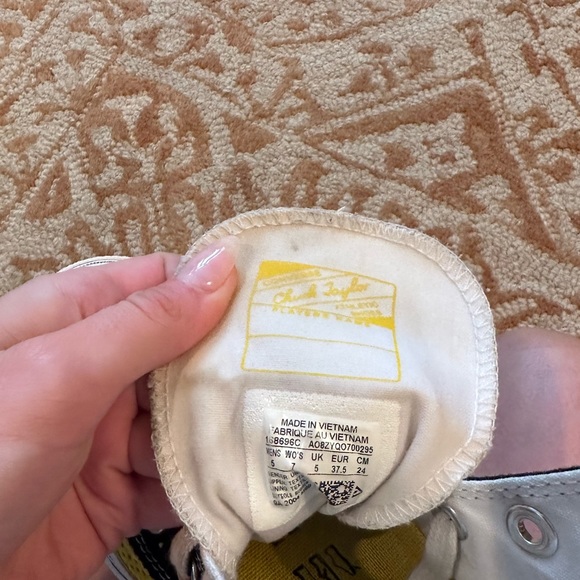 RARE Plaid Converse 70 hacked fashion high top sneakers - Picture 10 of 16